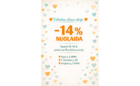 Valentino dienos akcija Valentino dienos akcija