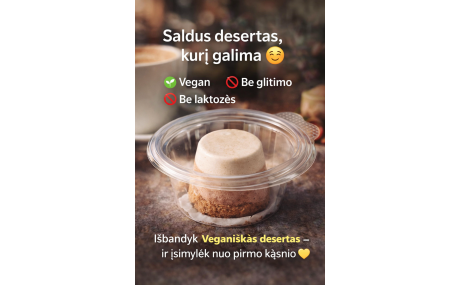 Saldus desertas, kurį galima Saldus desertas, kurį galima