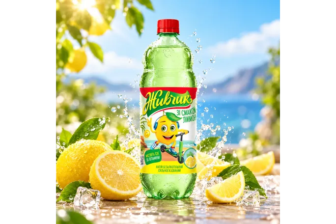 Gazuotas gėrimas „Żywczyk citrinų skonio“ 1 l