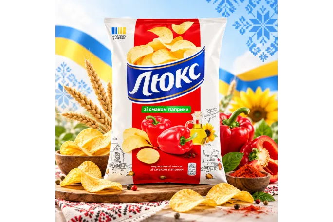 Bulvių traškučiai „Lux“ paprikos skonio, 125 g
