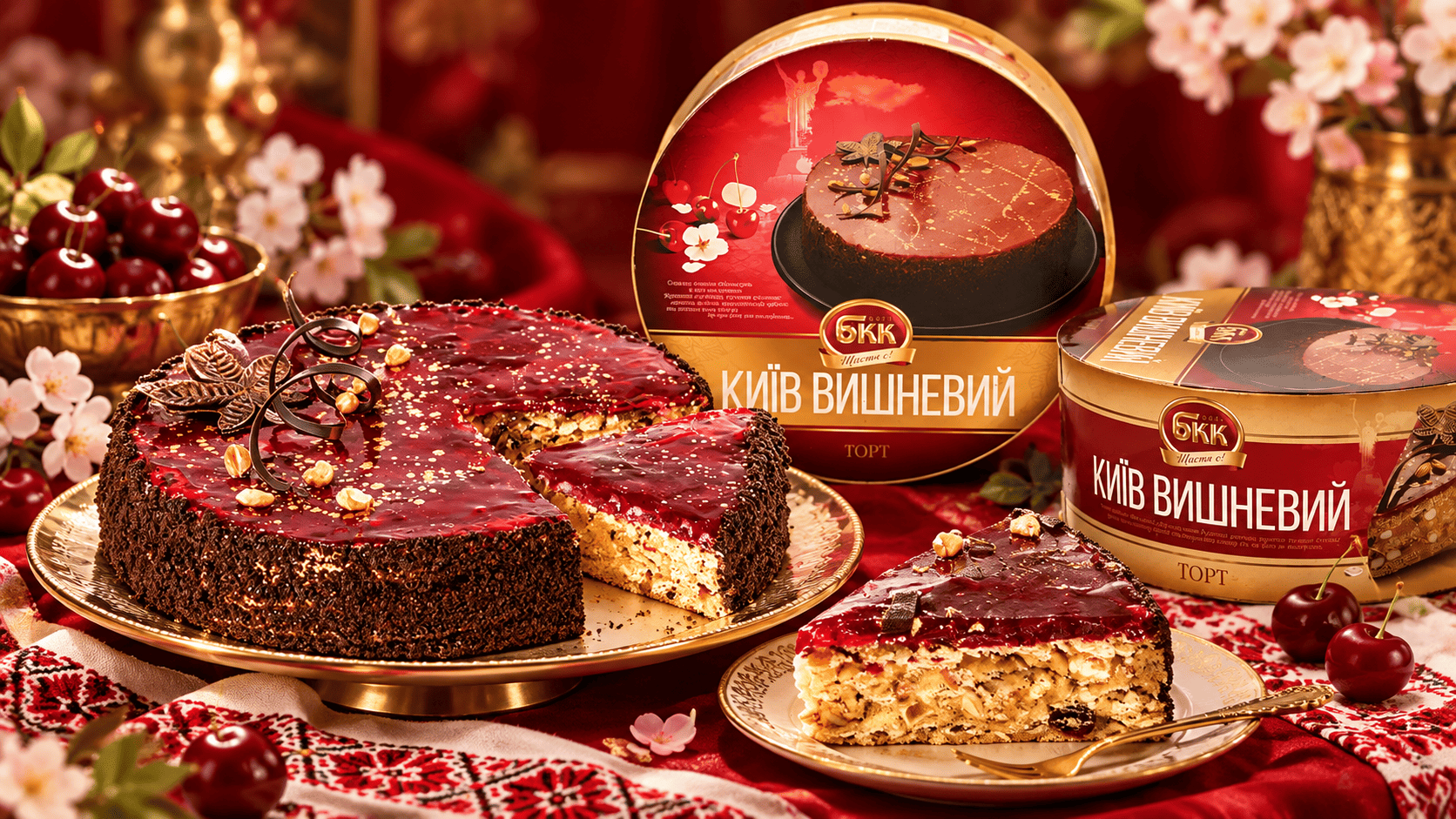 Tortas „Kyjivo vyšnių“ BKK 850 g Tortas „Kyjivo vyšnių“ BKK 850 g